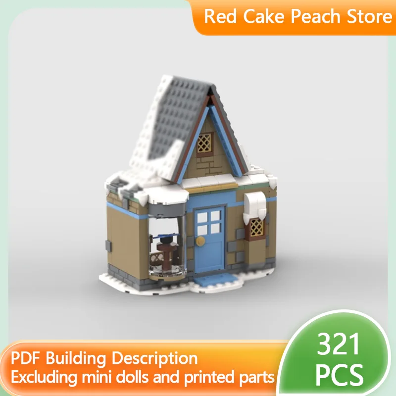 

Конструктор «Средневековый замок» (MOC), модульный, с зимним магазином одежды, развивающая игрушка для детей, подарок на праздник, набор для сборки