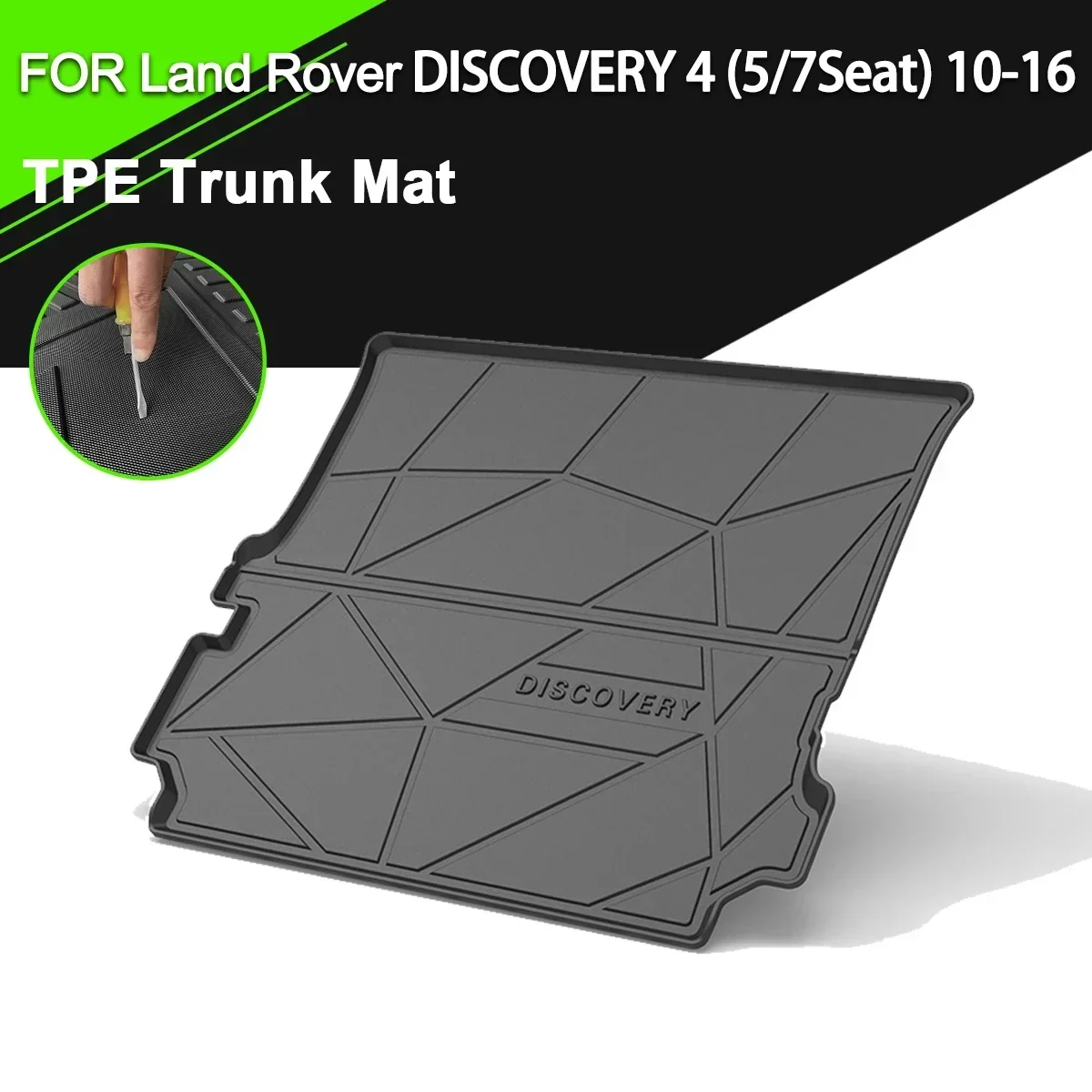 

Car Rear Trunk Cover Mat Waterproof Non-Slip Rubber TPE Cargo Liner Accessories For Land Rover DISCOVERY 4(5/7 Seater) 2010-2016