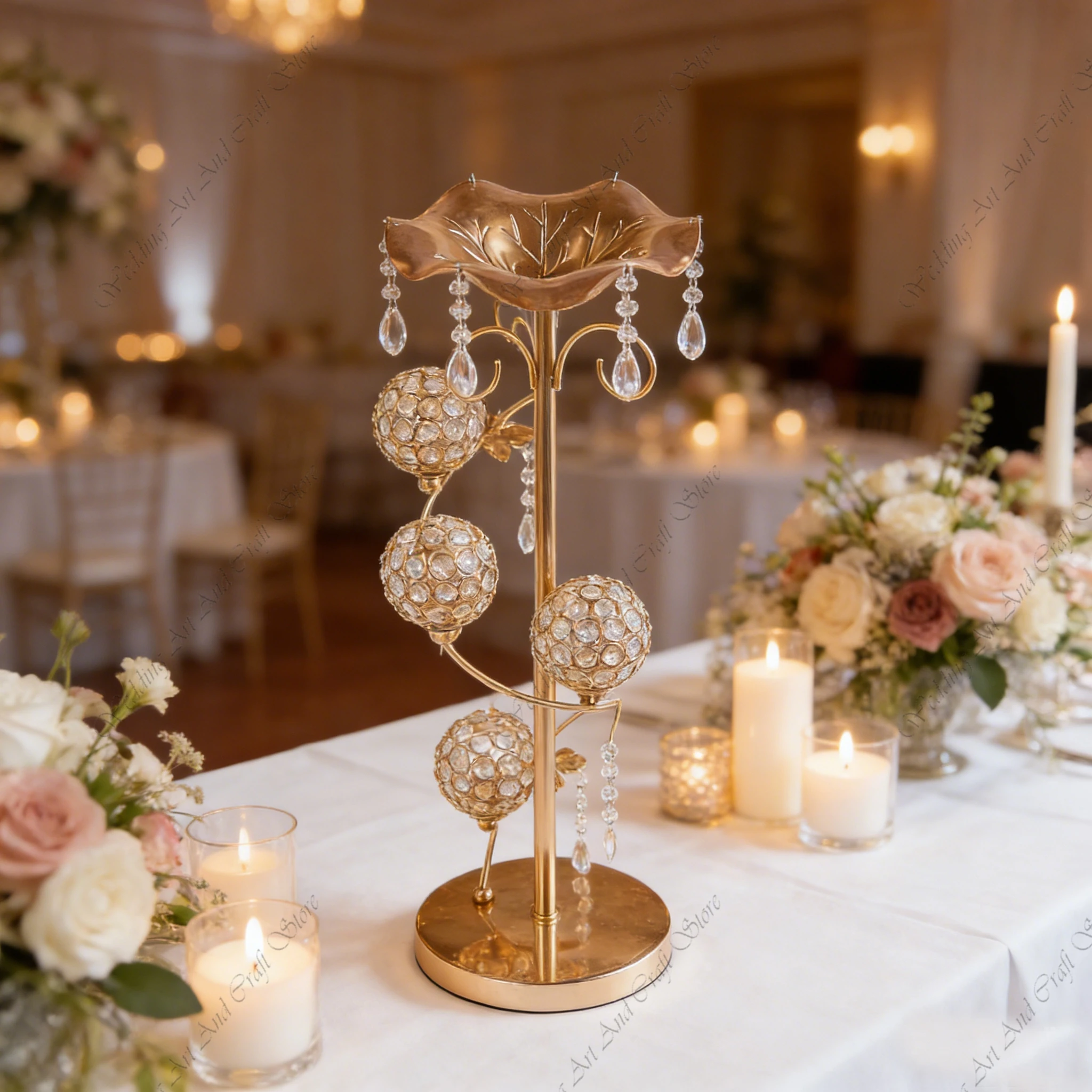 

10 шт. f30, 64 см, золотой металлический свадебный фон, подставка для цветов, свадебный стол, канделябры, центральные украшения для свадебного стола, подставка ivy679