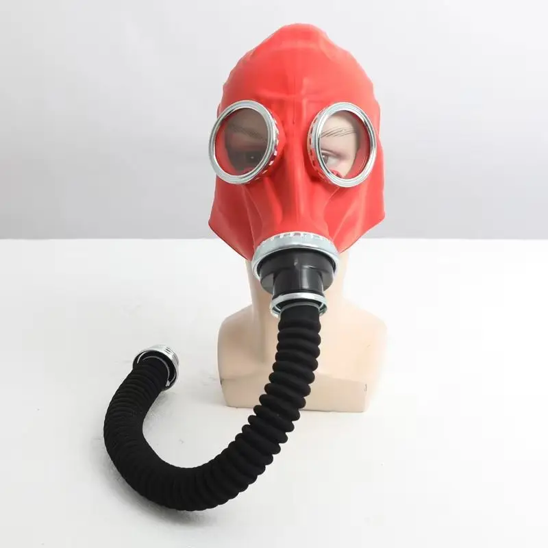 Creative Natural Rubber Mask Red/Black Full Head Gas Mask Painting Spray Pesticide Chemical Prevention Respirator Mask Halloween