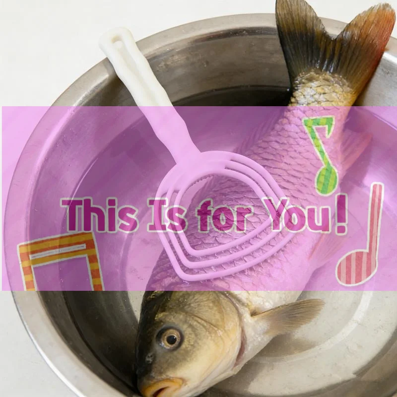 【HMA】1pc Meat Tool Plastic Meat Scraper Handhold Manual Fish Scales White Bone Scraper Kitchen Bone Dust Scraper Bone Scraper