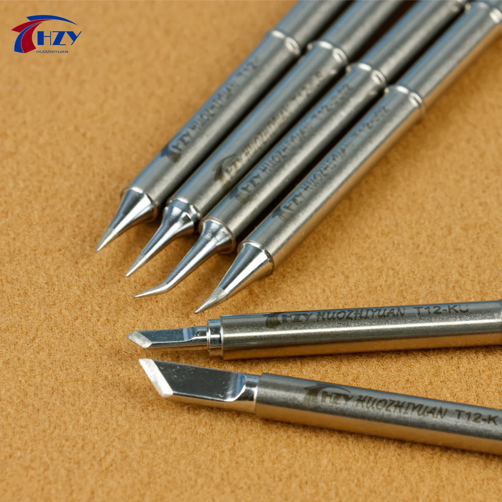 HZY T12 I ILS J02 JL02 K KU Punte per saldatore per Hakko Fx951 FAI DA TE T12 Saldatore elettrico Stazione di saldatura Strumenti di saldatura