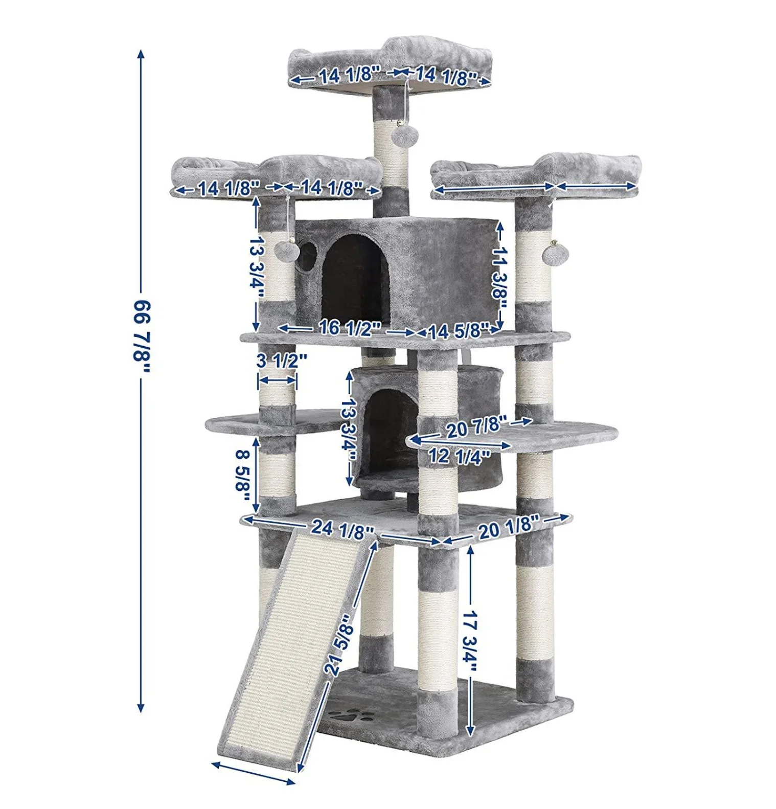 Factory Directly Sale Luxury Cat Climbing Tree Condo Scratching Cat Tower Tree House Pet Cat Tree