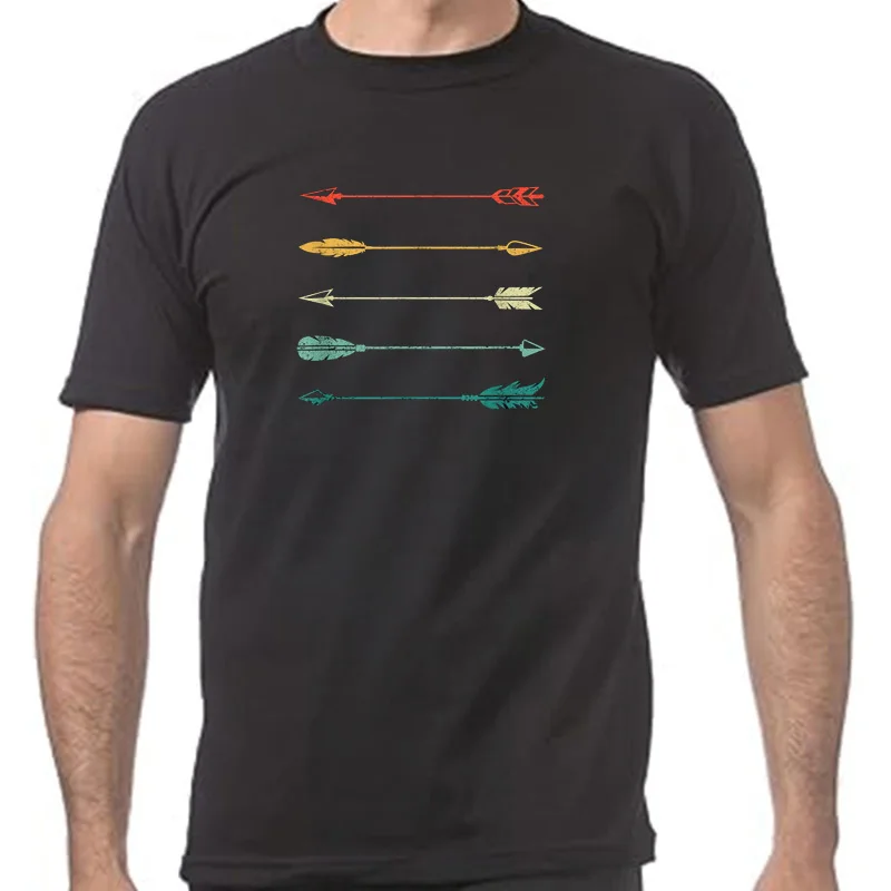 

Arrow Traditional Archery Arrows Bow Hunting Retro T-Shirt Unisex Summer Streetwear Tops Mens T Shirt Ropa Hombre