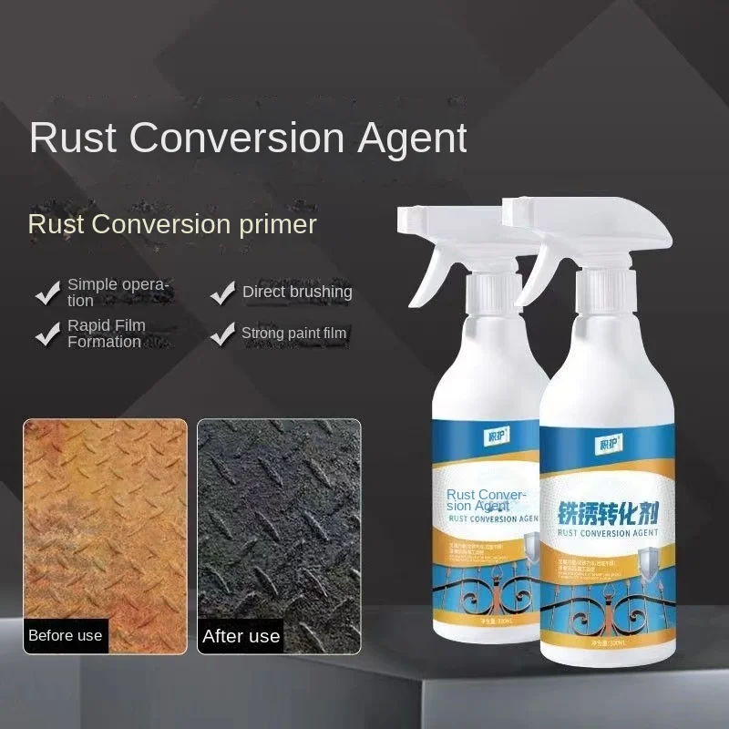 Rust Conversion Agent Anti-rust Metal Paint Free Grinding Color Steel Tile Renovation Repair Agent Water-based Metal Primer