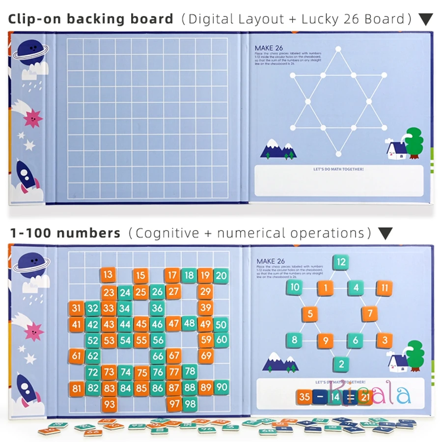 Kids Counting Board Toy Montessori Number Cognition Math Addition Subtraction Learn Parish Sensory Education Toy Gift For Baby