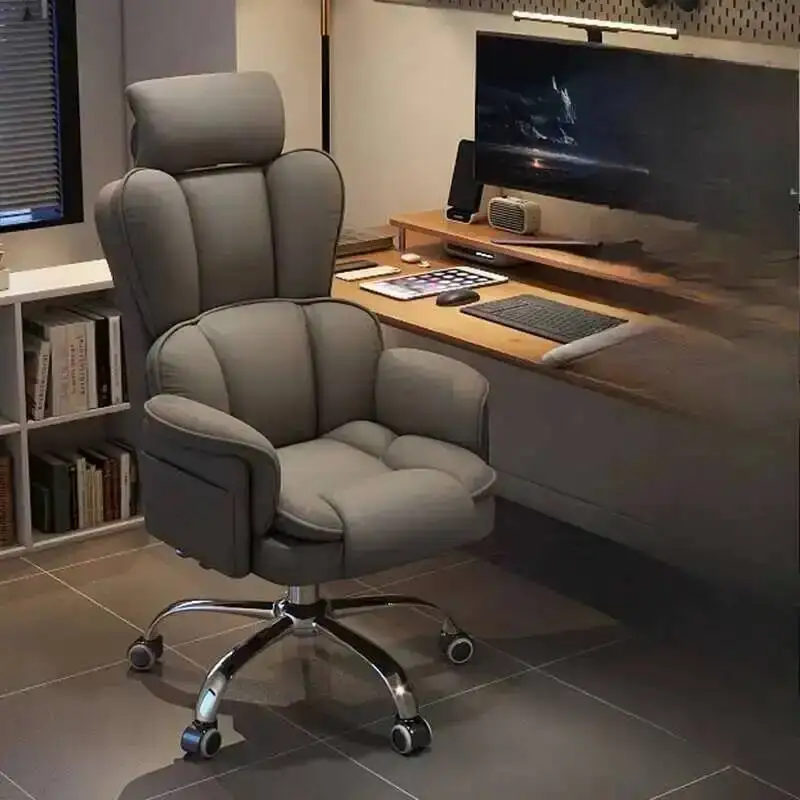 

Designer Vanity Chair Computer Mobile Office Massage Ergonomic Office Chair Executive Study Lazy Metal Silla Gamer Furniture