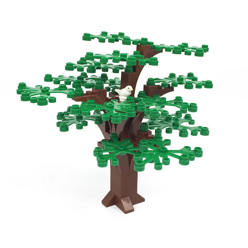 Building blocks MOC four seasons tree birds plant scene small particle building blocks assembly toy tree DIY building blocks