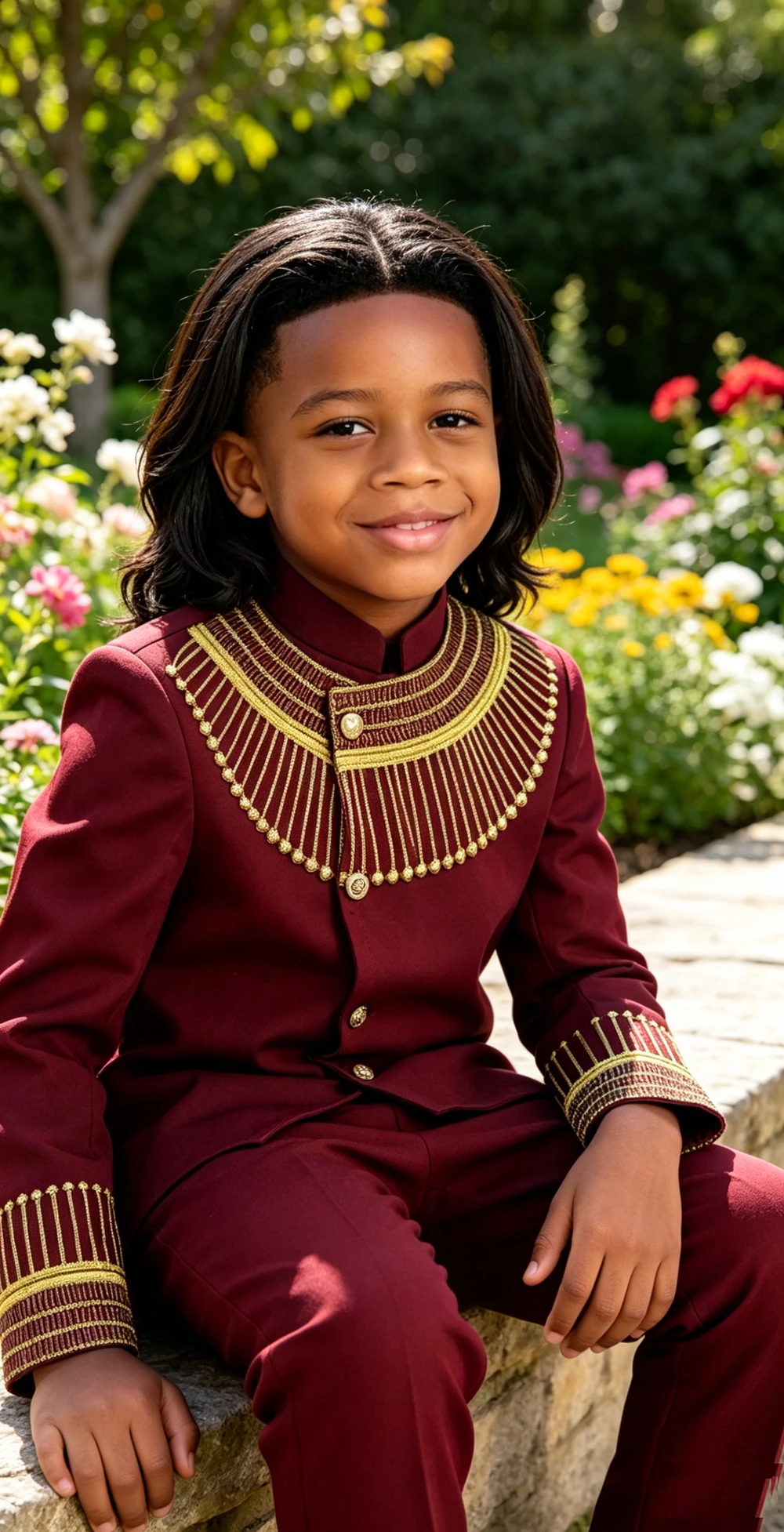 Kids Boys African Dashiki Suit 2PCS Dashiki Suit Button Embroidery Stand Collar Jacket Top Pants Set For Wedding Party Clothing