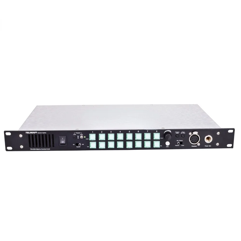 

FM-804-4 wired 8 Channel Maximum Small Matrix System IP Professional Broadcast Intercom System