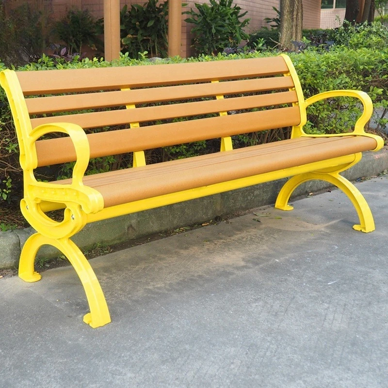

Park Modern wooden park Public benches Outdoor garden