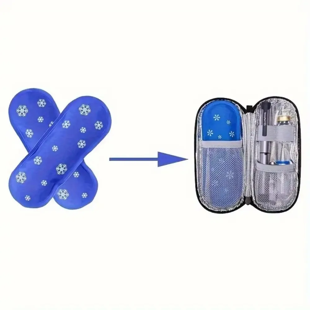 Reusable Insulin Cooling Bag Cold Gel Portable Gel Ice Pack Food Drink Cooling Pack Medicine Cooling Pack Refrigeration Bag