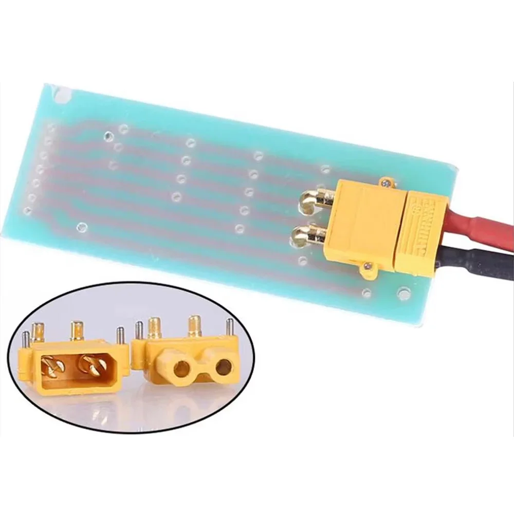 

5/10 Pair Amass XT30PW ESC Motor PCB board plug Banana Golden XT30 Upgrade Right Angle Plug Connector for RC model