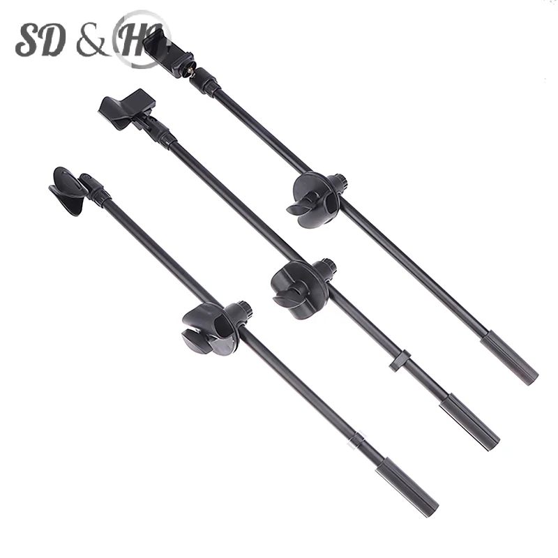 55CM Microphone Crossbar Stand Rotating Microphone Stand Screw Boom Arms Mic Clip Phone Holder Extension Bracket