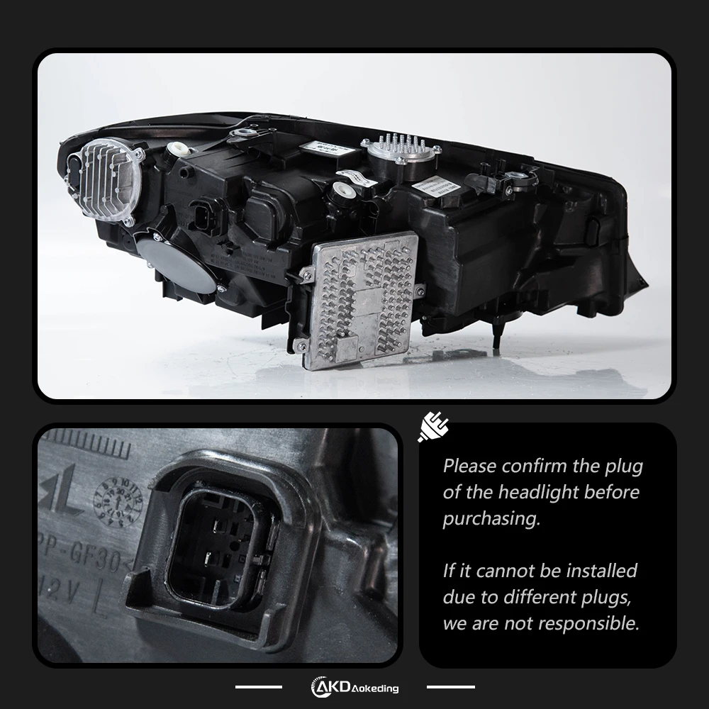 AKD رئيس مصباح لسيارات BMW G20 G28 LED المصباح 2018-2021 المصابيح الأمامية 325i 320i DRL بدوره إشارة عالية شعاع الملاك العين العارض عدسة