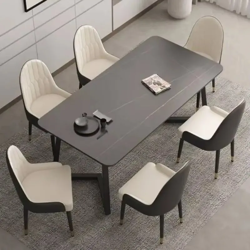 Office Study Dining Tables Square Italian Event Salon Restaurant Dining Tables Kitchen Modern Mesas De Comedor Furniture Home