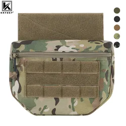 KRYDEX Tactical Dump Drop Pouch Fanny Pack Hook and Loop for JPC CPC AVS RRV Vest Utility Tool Bag Airsoft Paintball Accessory