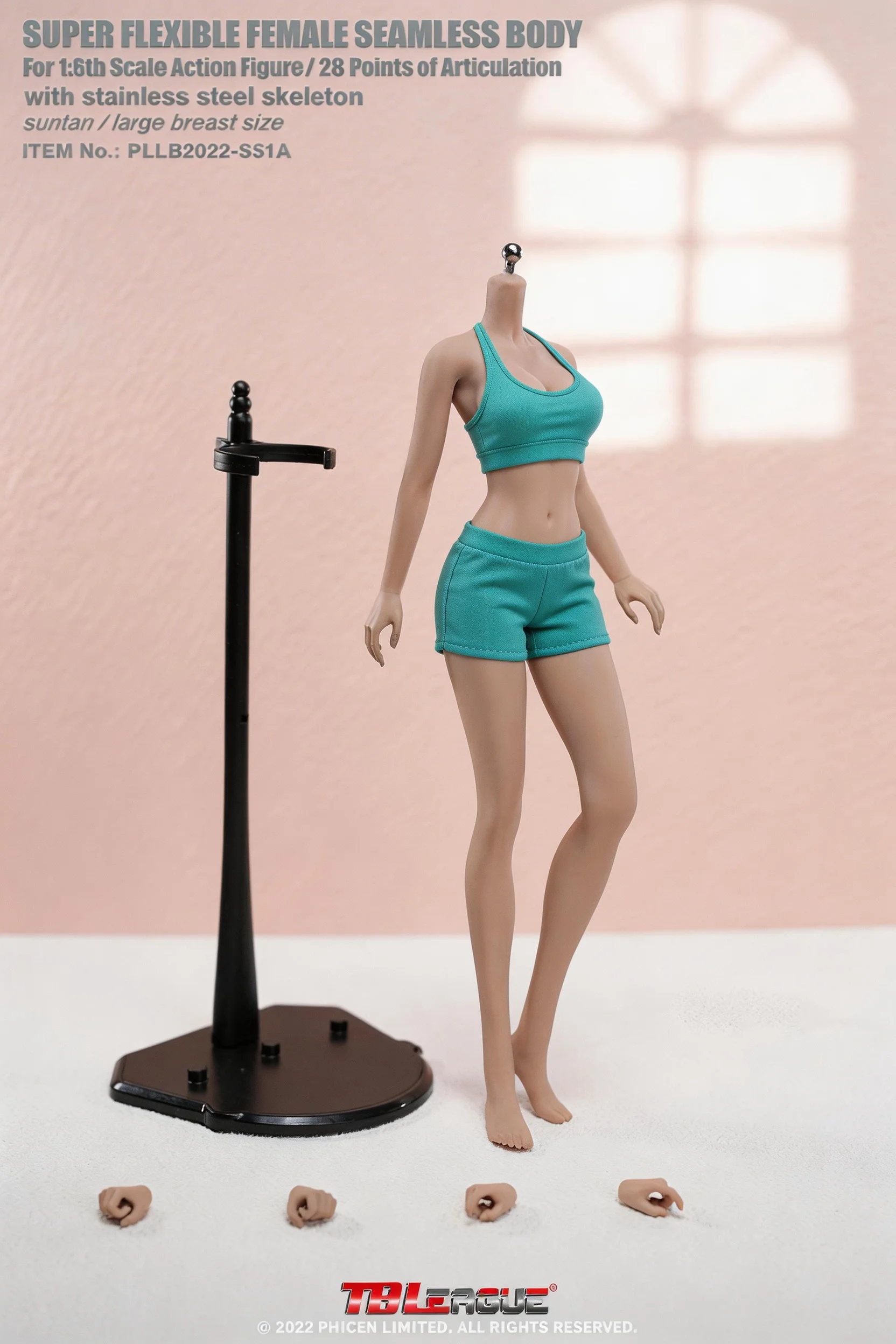 TBLeague Phicen 1/6 Female Seamless Pale Suntan Body TBL PH Small 