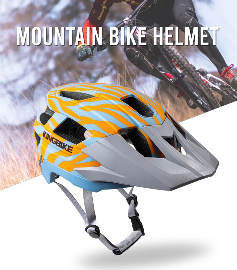 

KINGBIKE Cycling Helmet Charging taillights Ultralight Adjustable CE/CPSC Certified Youth Adult Safe Sports MTB Bicycle Helmets
