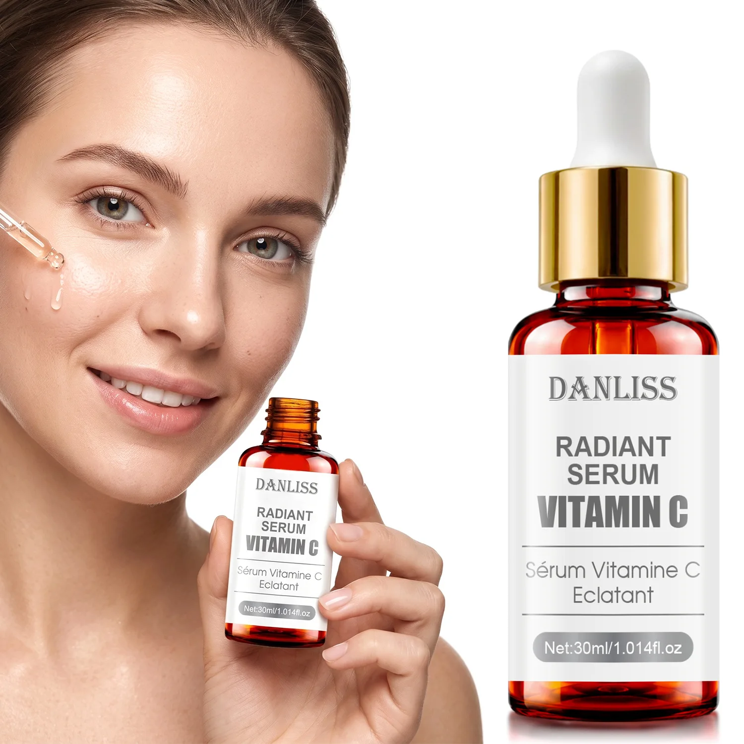 Vitamin C Radiant Serum - Intensive Brightening & Hydrating Facial Serum with Hyaluronic Acid, Niacinamide & Panthenol.
