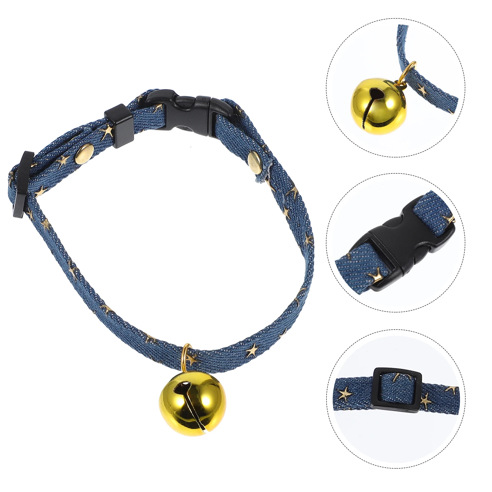 

Adjustable Cat Collar Bell Decoration for Cats Kitten Neckwear Daily Parties Christmas Breathable Pet Supplies Dog