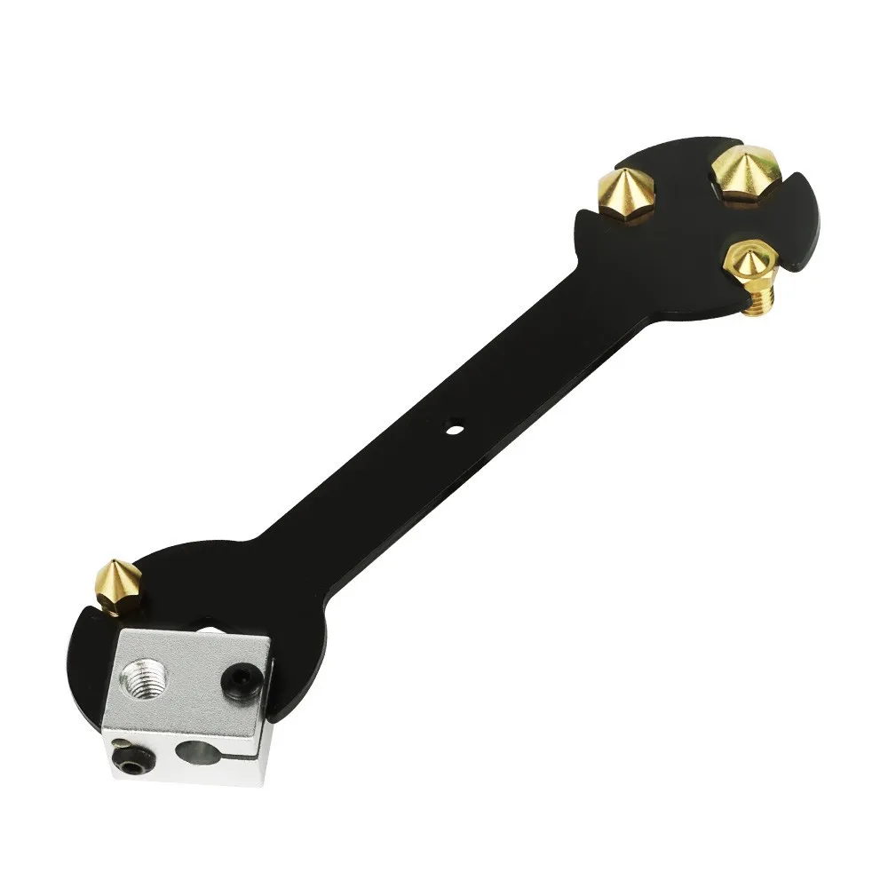 3D printer accessories E3D nozzle MK8 print head wrench 5-in-1 multi-function wrench nozzle repair tool