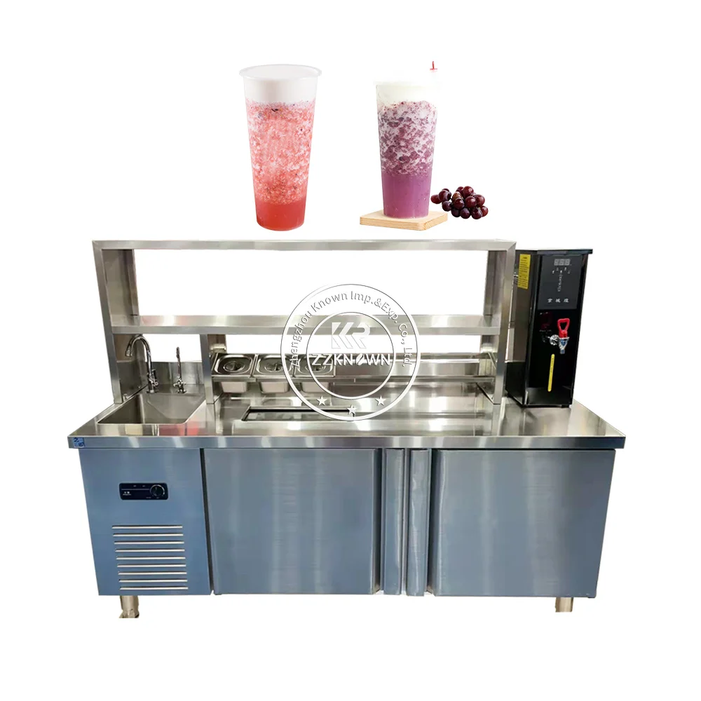 

2024 Restaurant Customized Cocktail Bar Work Station Equipment UK Cafe Food Processing Table Cabinet Counter Factory