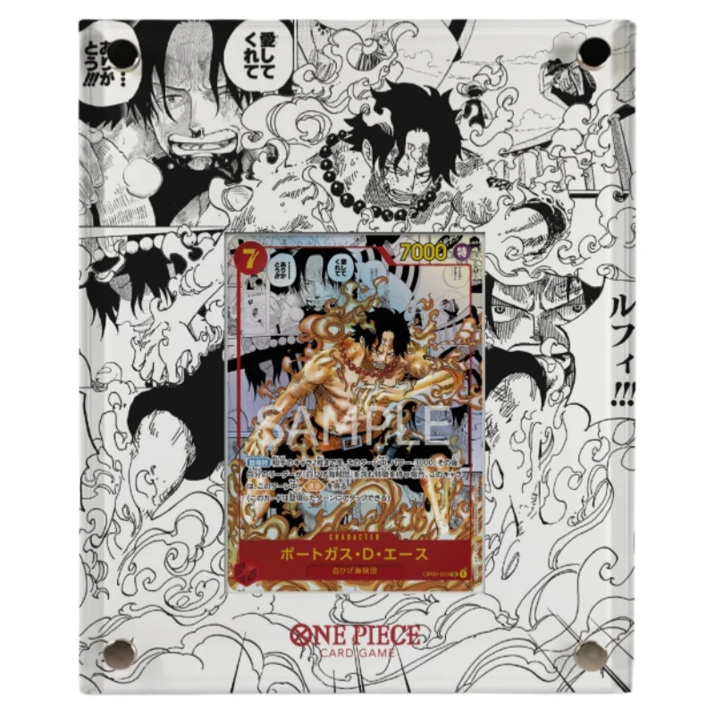 

One Piece Opcg цветные печатные карты кирпичные комиксы Portgas D Ace самодельные акриловые расширенные картинки Acg не включают карты