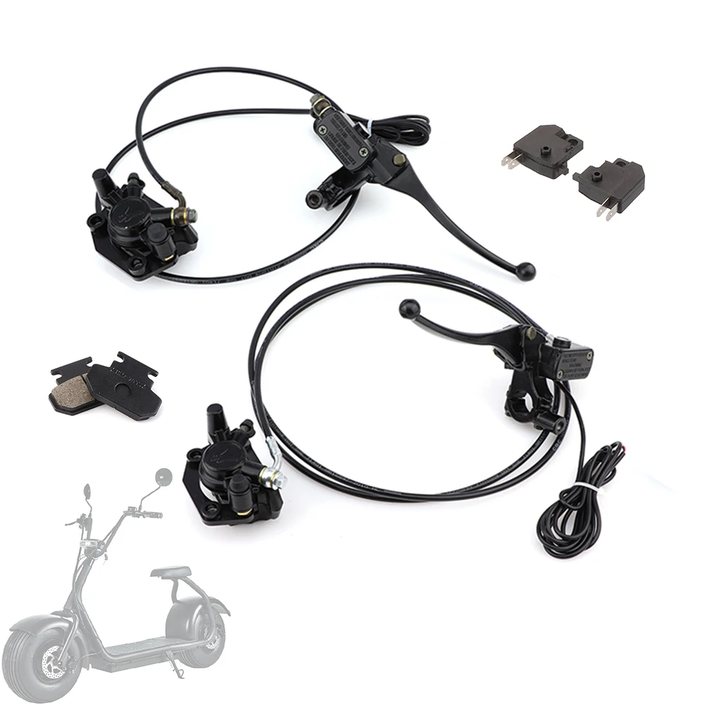 

Front/Rear Hydraulic Disc Brake Master Cylinder Caliper Assembly With Pad For Harley China Citycoco Electric Scooter Parts