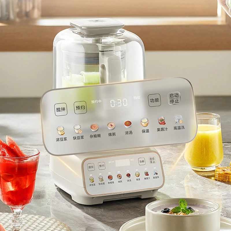 Novo Liquidificador Doméstico Silencioso com Tampa Antirruído, Ideal para Dormir, Máquina Automática de Leite de Soja e Espremedor