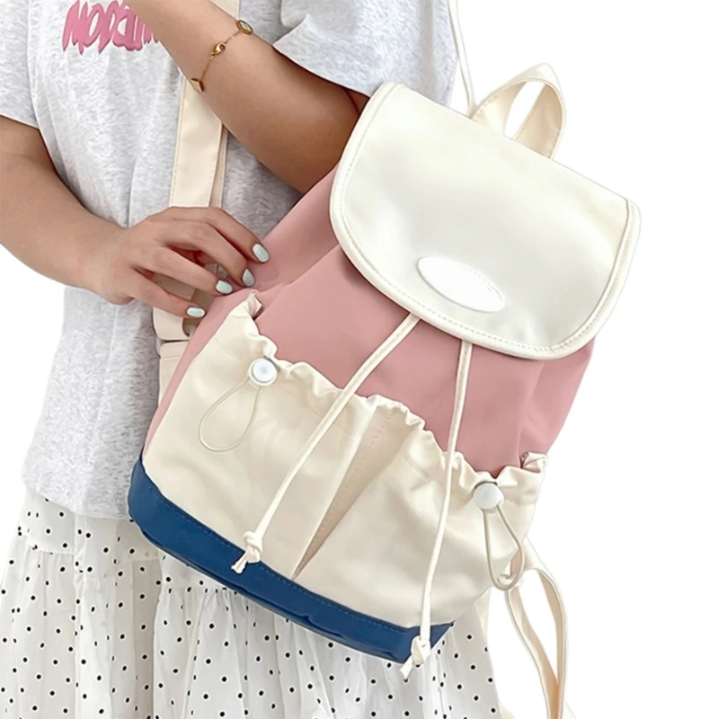 Mochila casual leve para meninas para escola viagens estética japonesa