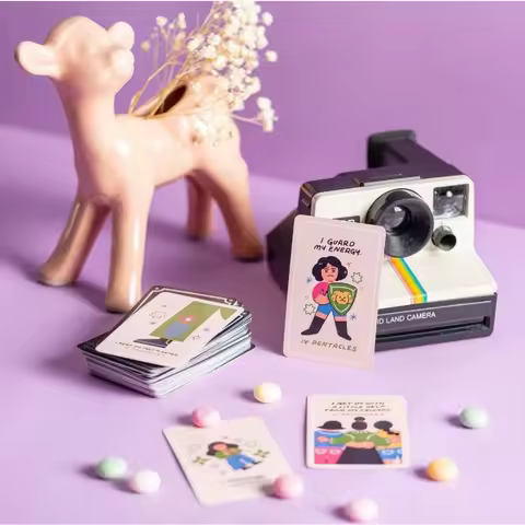 9*6cm Extraordinary Incantations Tarot &amp; Oracle Deck 78 Pcs Mini Cards Portable