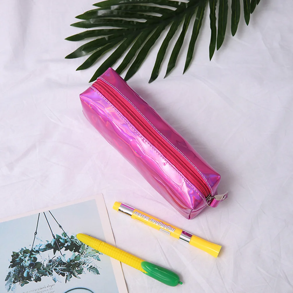 

Laser Sparkle Multifunction Pencil Case Light Portable Makeup Pouch Travel School Supplies Gift Pencil Bag