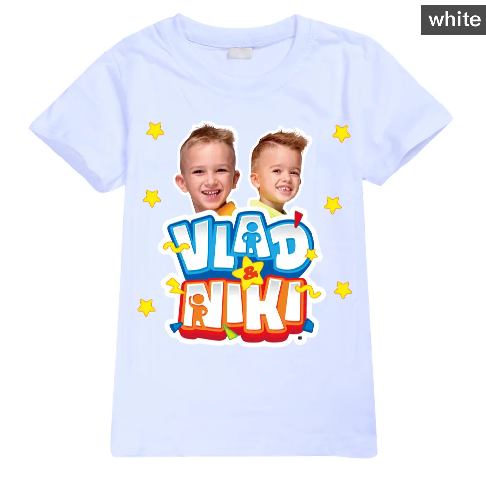 Children's Summer Tee Vlad Niki Pullover for Teenage Boys Cotton Infant Kids Clothes Princess T-Shirt Tops Girls Younth Clothing