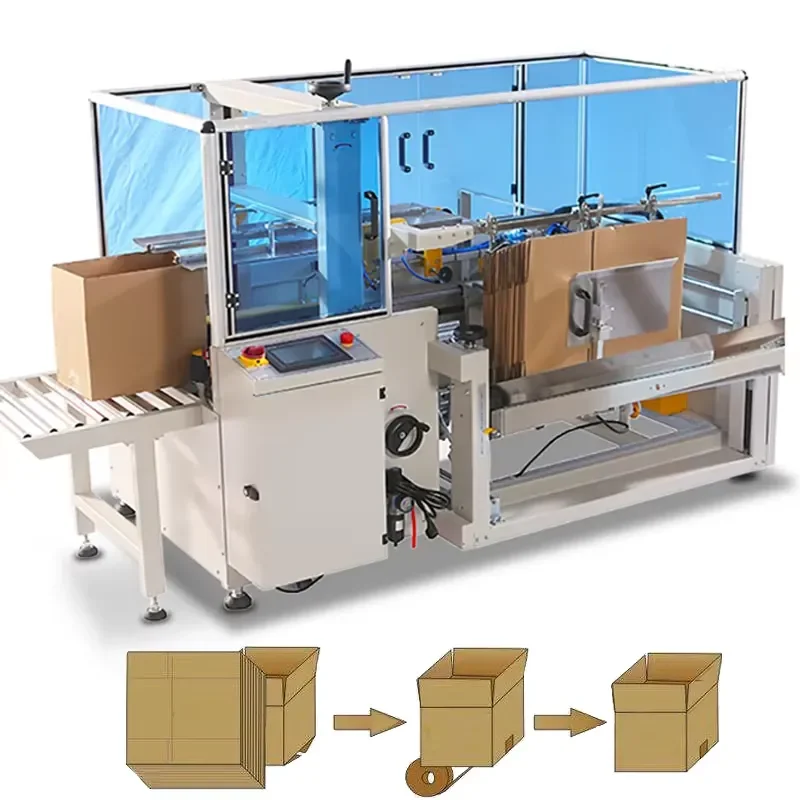 YWM Certificate Carton Box Erector and Packing Machine/Standard Vertical Carton Opening Machine/carton Cardboard Erecting