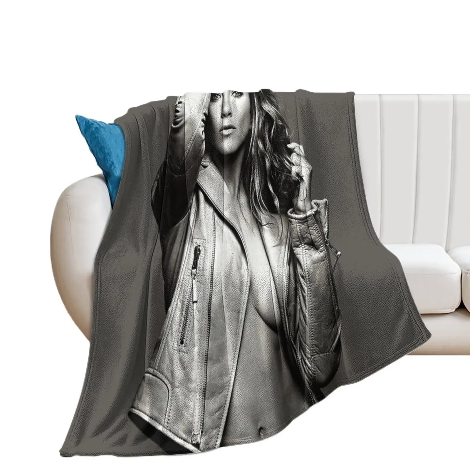 Jennifer Aniston Throw Blanket Travel Sofa warm winter Blankets