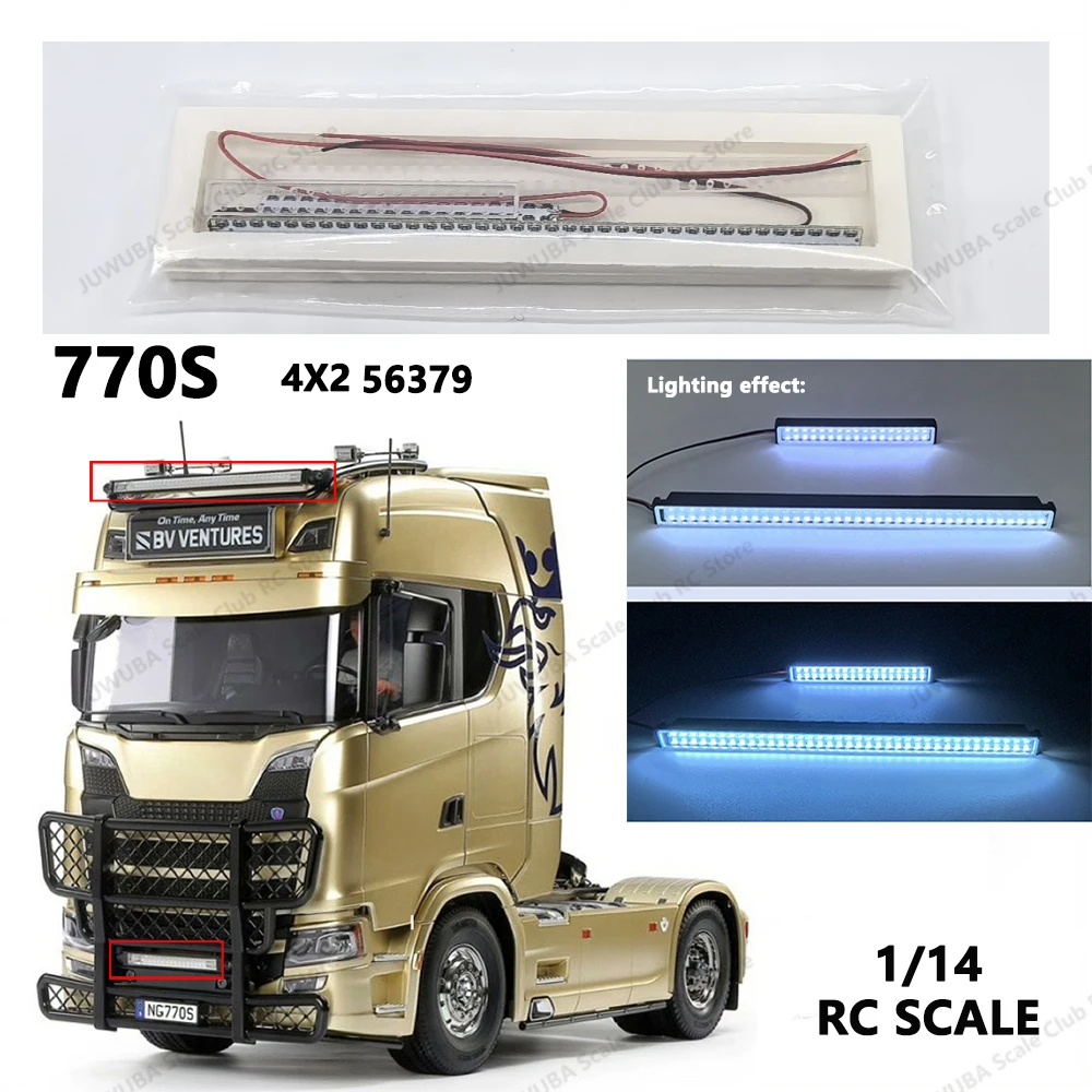 1 комплект, имитация светодиодной лампы, прожекторы на крышу автомобиля, напряжение 5 В для 1/14 Tamiya RC Truck Car SCANIA 770S 4X2 56379, детали Diy, обновление игрушки 1 комплект, имитация светодиодной лампы, прожекторы на крышу автомобиля, напряжение 5 В для 1/14 Tamiya RC Truck Car SCANIA 770S 4X2 56379, детали Diy, обновление игрушки
