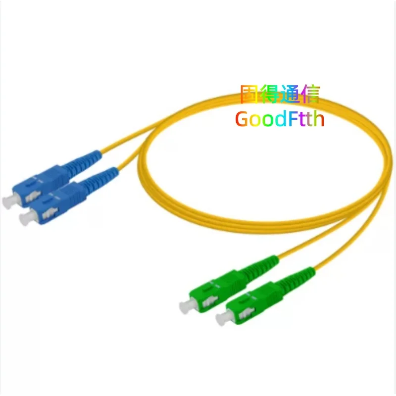 Patch Cord Lead SC/APC to SC/UPC SM Duplex Cable Jumper Patchcord GoodFtth