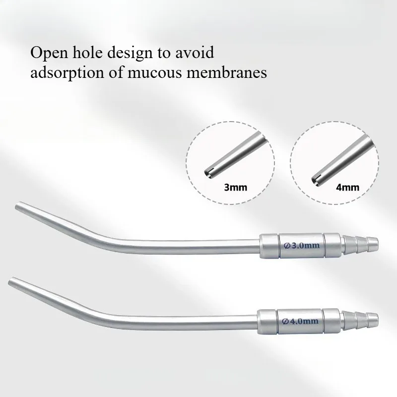 

Dental Aspirator Strong Suction Tube Surgery Stainless Steel Tube Implant Tool 3/4 Implant Surgical Tool for Dental Clin