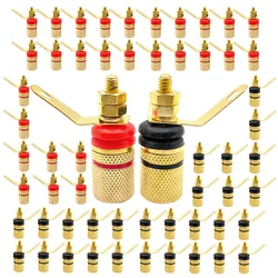 20Pcs 4MM Gold-plated Banana Plug Socket Binding Post Speaker Terminal Audio Terminal Connector