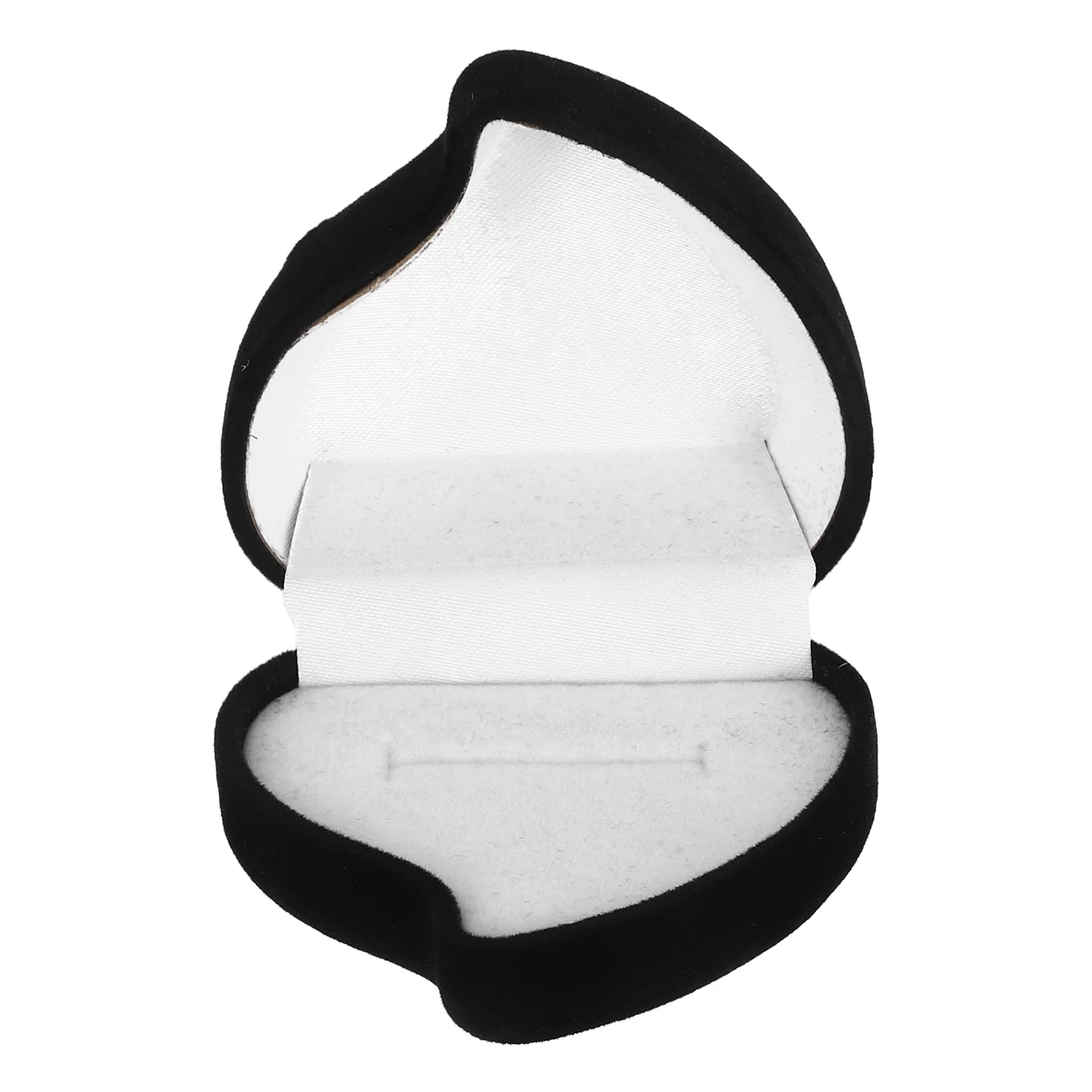 

Flocking Heart Shaped Jewelry Case for Proposal Wedding Ring Holder Boxes Earring Wedding Ring Holder Storage Travel
