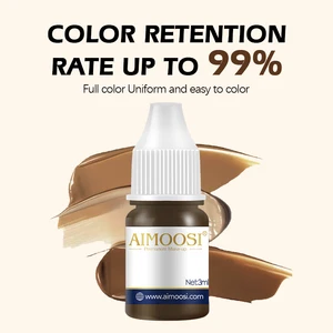 Màu trà leite cho bộ trang điểm bán vĩnh viễn, sắc tố hình xăm, microblading, lông mày, bút kẻ mắt, môi, làm đẹp, 3ML 8 Sơn bán hàng chính ngắn - 5