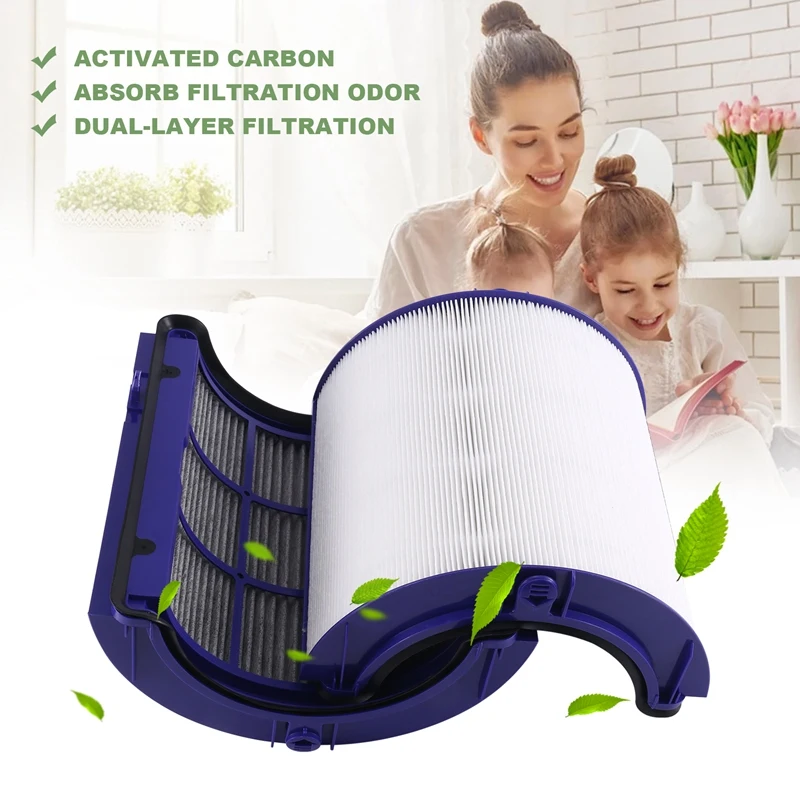 Air Purifier HEPA And Carbon Filter For Dyson TP06, TP09, HP06, PH01, PH02, TP07, HP07, HP09, 970341-01, 965432- 01