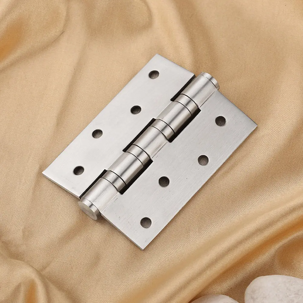 

8 шт. 4-дюймовых дверных петель из нержавеющей стали для тяжелых деревянных ящиков, шкатулок для украшений, подарочных коробок, винных шкафов, инструментальных ящиков, монтажная фурнитура