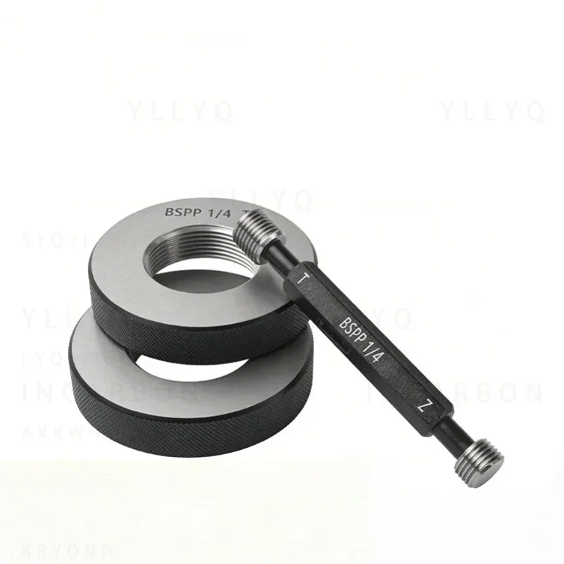 1PCS BSPP Taper Pipe Thread Plug Ring Gauge Measure Tool BSPP 1/16 1/8 1/4 3/8 1/2 3/4 1''-- 1''1/4 1''1/2 2''-- 2''1/2 3''--