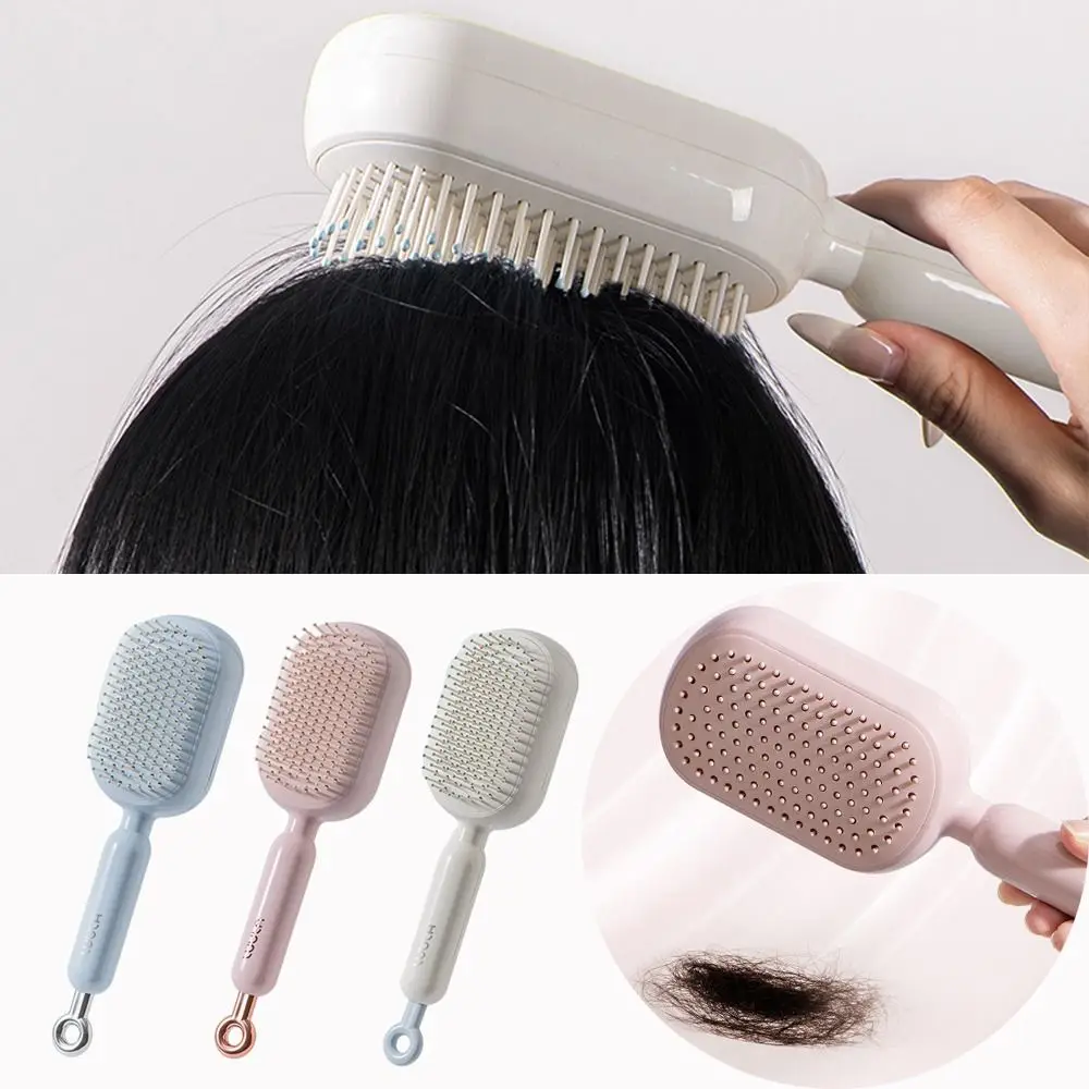 Peigne à cheveux rétractable antistatique, brosse à cheveux de massage, peigne à coussin d'air, lissage, auto-livres, cadeau