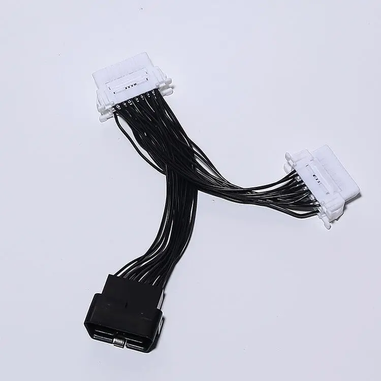 Automobile OBD2 Female Male Extension Cable 16 Pin 30Cm