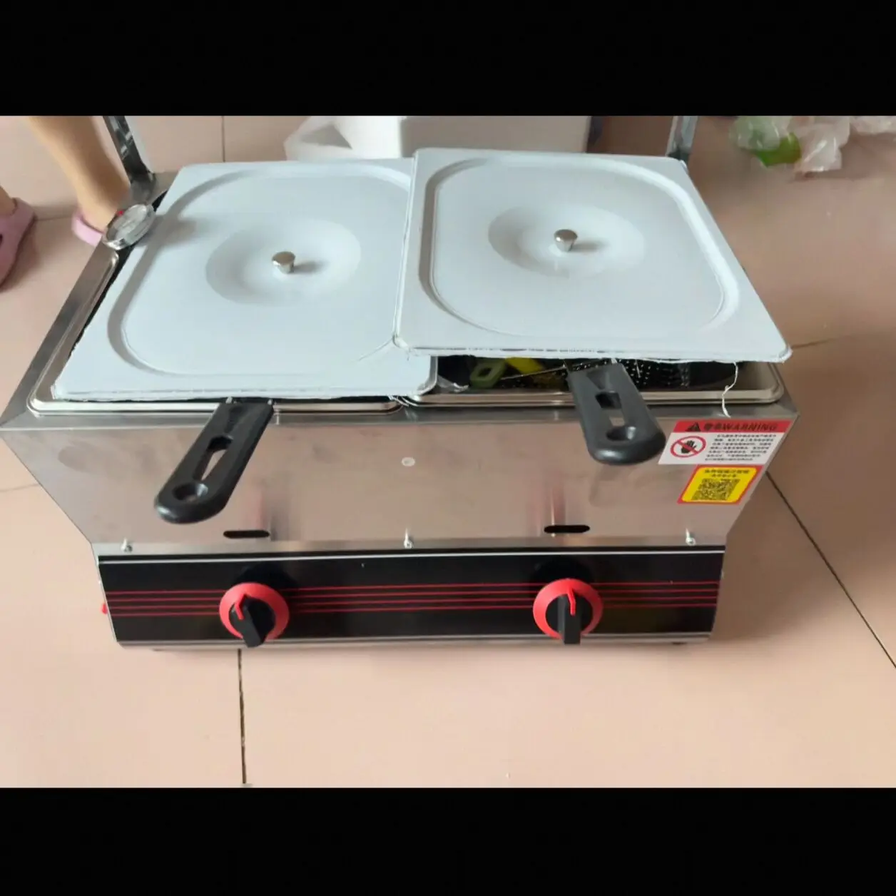 

Gas Deep Fryer Chips Chicken Maker LPG Single Double Tank Commercial French Fries Machine