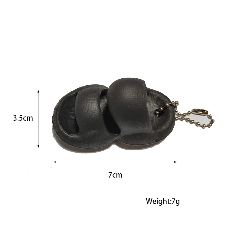 Funny Cute Eva Clog Shoe Accessory Buckle Creative Mini Slipper Button Diy Keychain Schoolbag Pendant Garden Shoes Accessories