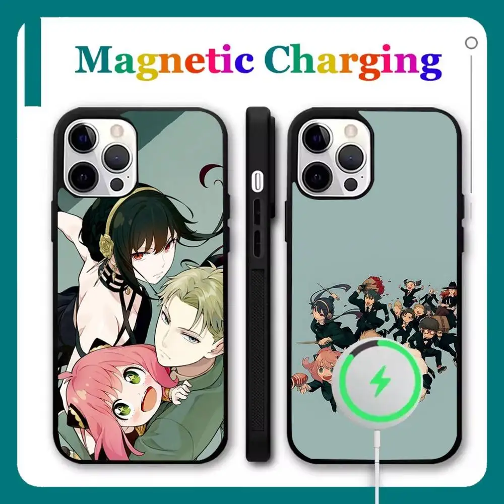 

SPY FAMILY Waku Waku Phone Case For iPhone 17,16,15,14,13,12,11,Pro,Max,Plus,Mini,Air,SE New Magsafe Magnetic Wireless Charging